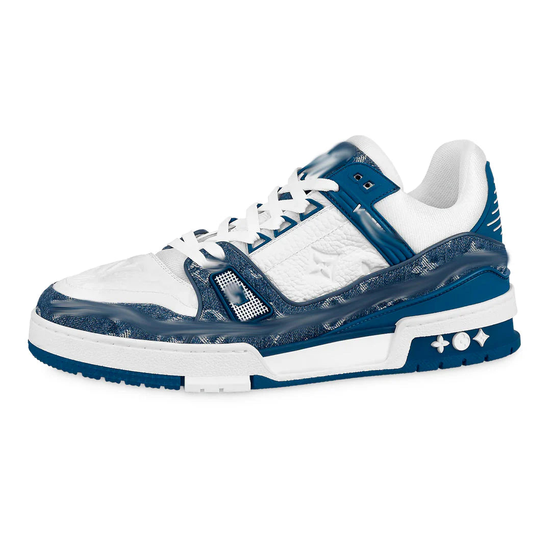 Lv Trainers blue & white